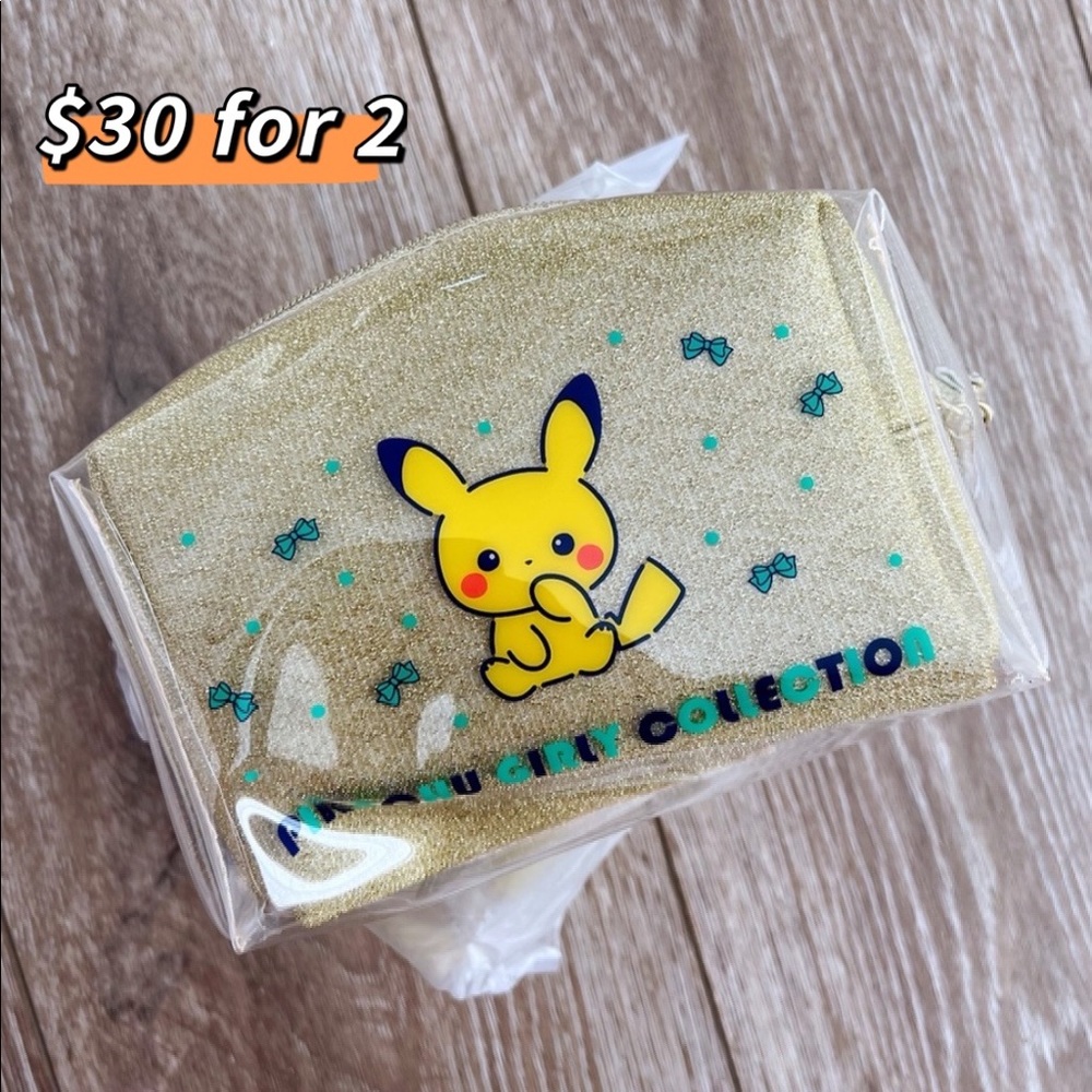 Pokémon Pikachu Pouch Makeup Bag Cosmetic Case